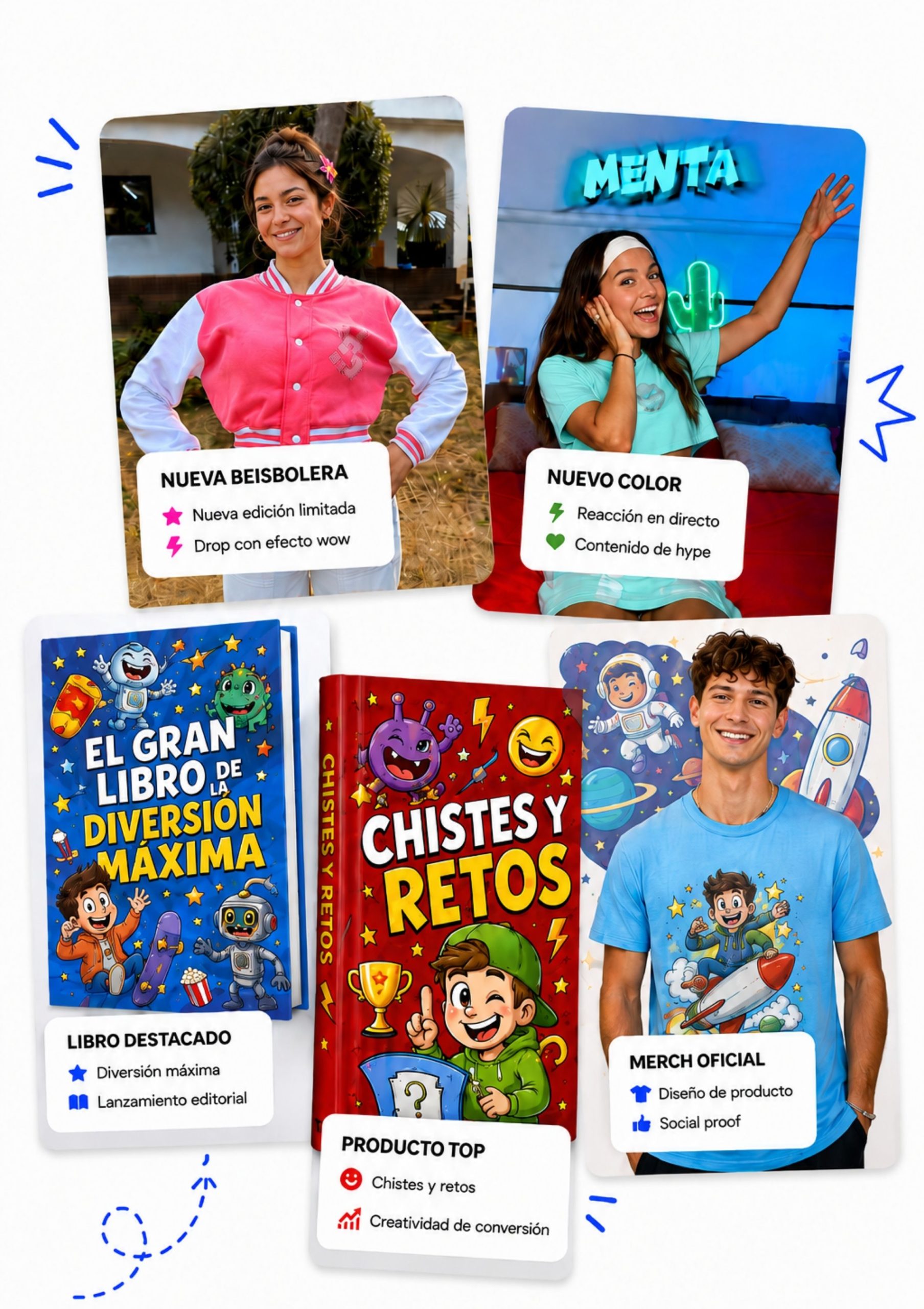 Gestión de tienda online y redes sociales para creadores de contenido